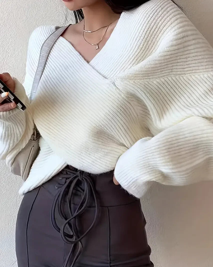 Neneth - Trendy Gebreide Trui sweater