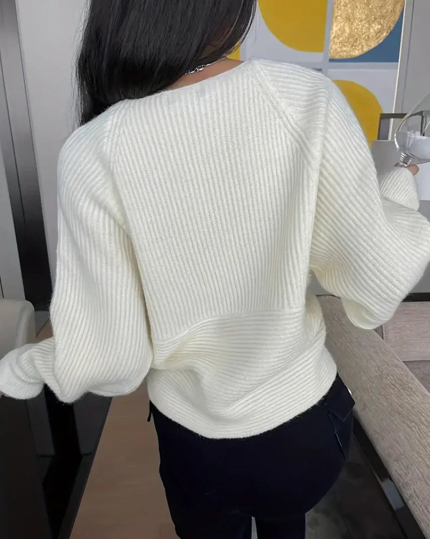 Neneth - Trendy Gebreide Trui sweater