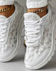 Nora - Komfortable Hvide Sneakers - Støttende og Åndbar - Unisex-4