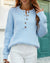 Oliveria - Geribde Gebreide Trui Luchtblauw / S Sweater