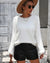 Razelle - Trendy Pluizige Trui Wit / S Sweater
