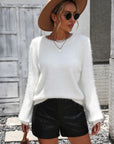Razelle - Trendy Pluizige Trui Wit / S Sweater
