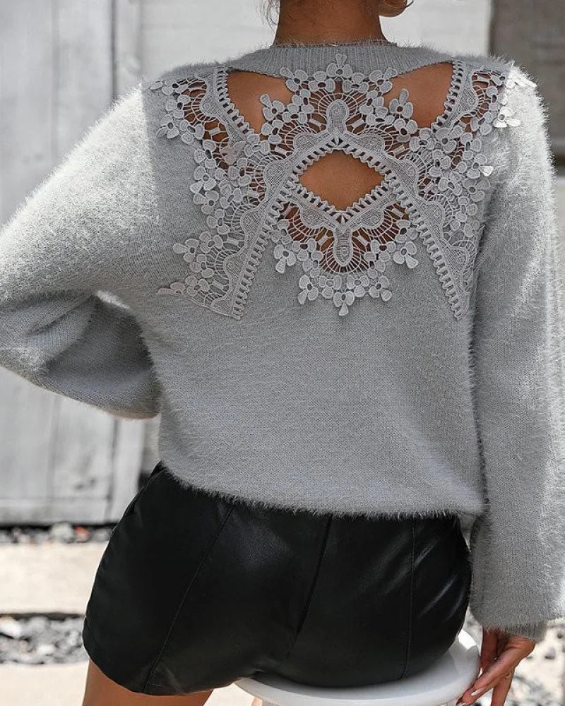 Razelle - Trendy Pluizige Trui Sweater