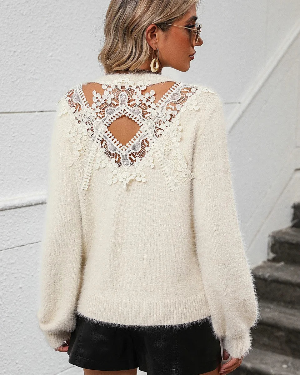 Razelle - Trendy Pluizige Trui Sweater