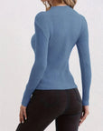 Ronavie - Casual Geribde Coltrui Sweater