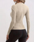 Ronavie - Casual Geribde Coltrui Sweater