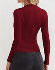 Ronavie - Casual Geribde Coltrui Sweater