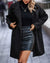 Sally - Trendy Wollen Mantel Zwart / Xs Coat
