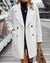 Sally - Trendy uldfrakke Wit / Xs Coat