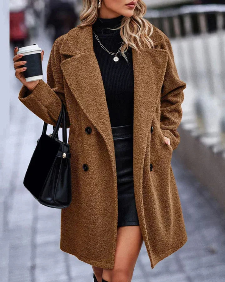 Sally - Trendy mantelkappe i uld / Xs-frakke