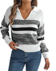 Silvija - Trui Met Strepen Zwart / Xs Sweater