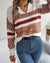 Silvija - Trui Met Strepen Oranje / Xs Sweater