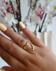 Åben Hartje Ring | Goud