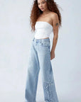 Sofie - Baggy Jeans med Sløjfe Design - Casual og Trendy - Kvinde-4