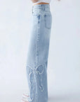 Sofie - Baggy Jeans med Sløjfe Design - Casual og Trendy - Kvinde-3