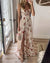 Sommer Maxi Kjole med Slids | Let Chiffon | Blomsteret & Feminint Hvid / S Tøj og tilbehør > Beklædning > Kjoler >