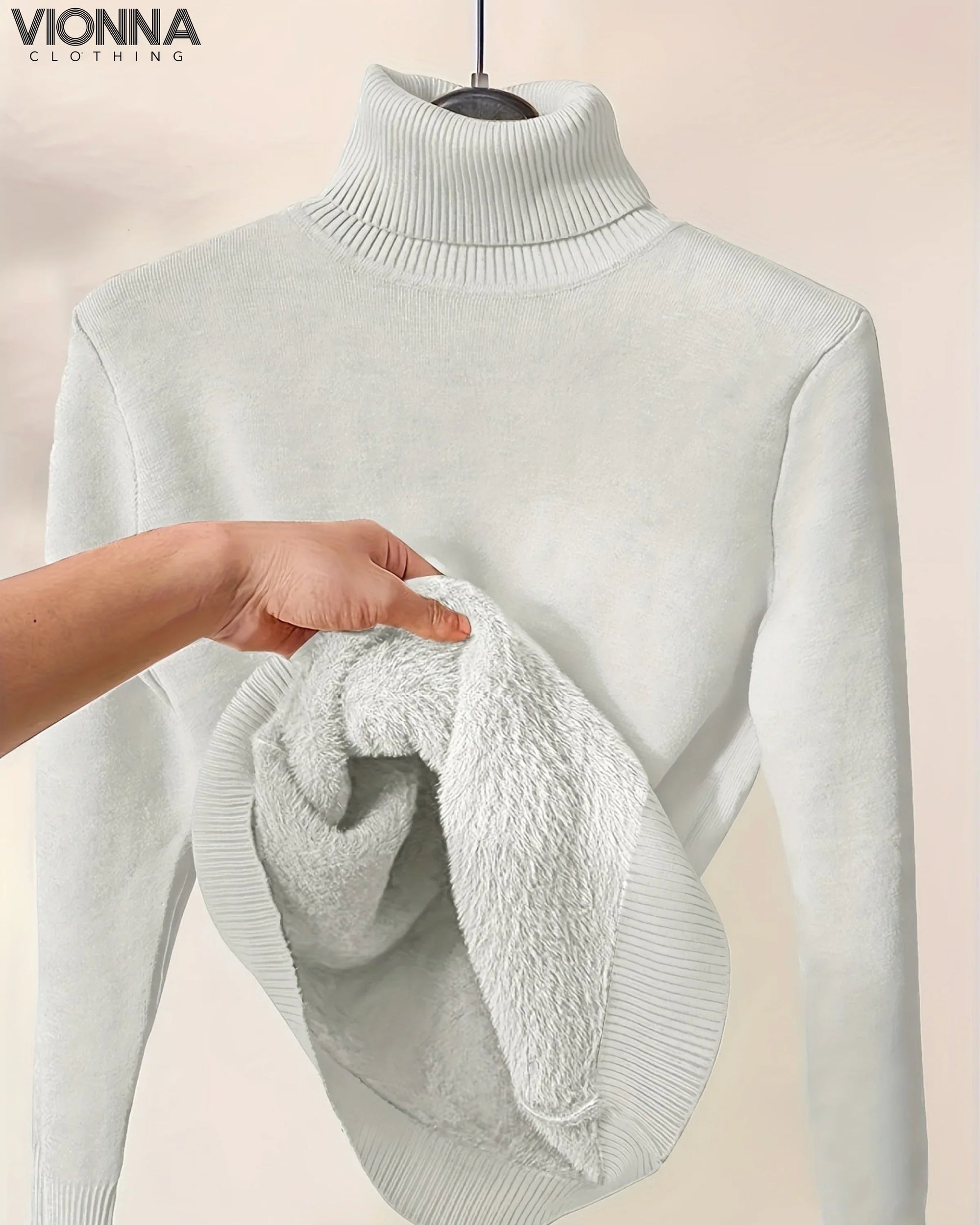 Foret Strikturtleneck | Varm &amp; Komfortabel Perfekt Til Vinterdage Hvid / S Tøj Og Tilbehør &gt;