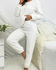 Letvægts Loungewear Sæt Med Bløde Materialer | Polyester Komfortabel & Varm Hvid / S Tøj Og
